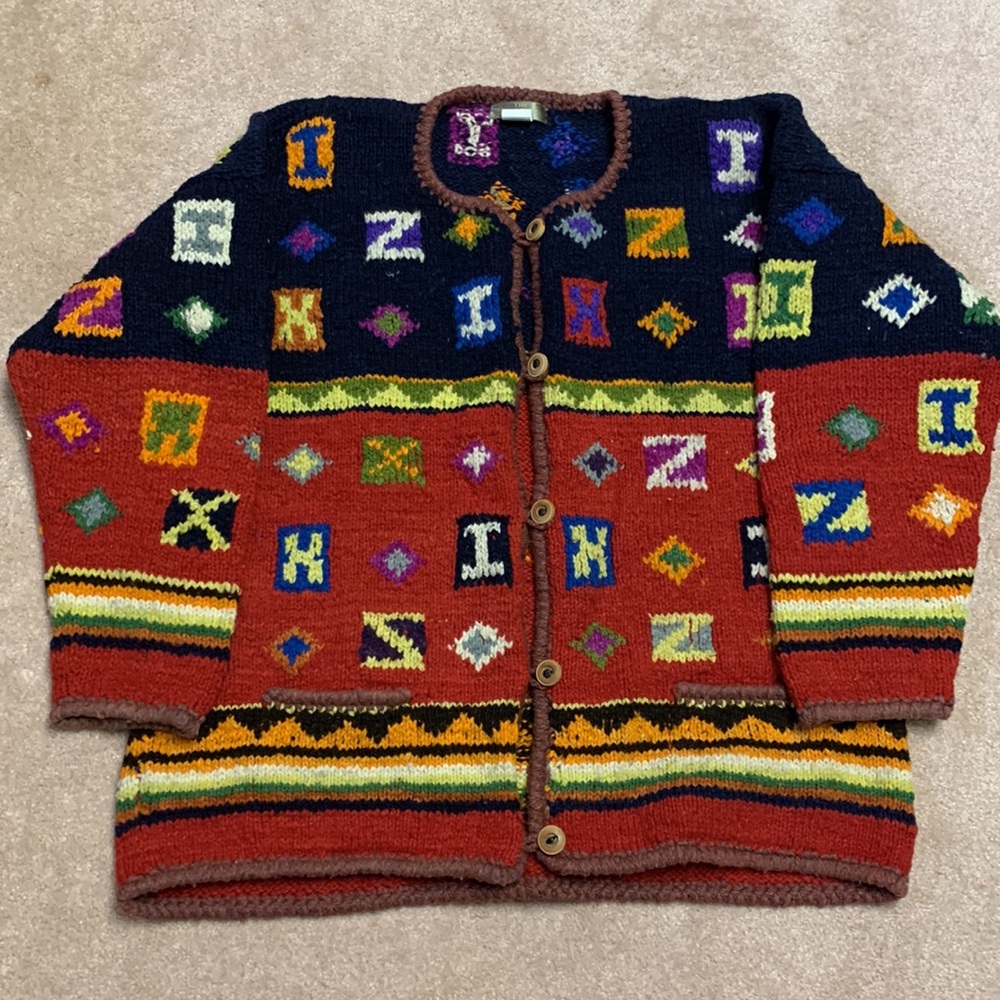 - Vintage The Territory Ahead Wool Cardigan Medium